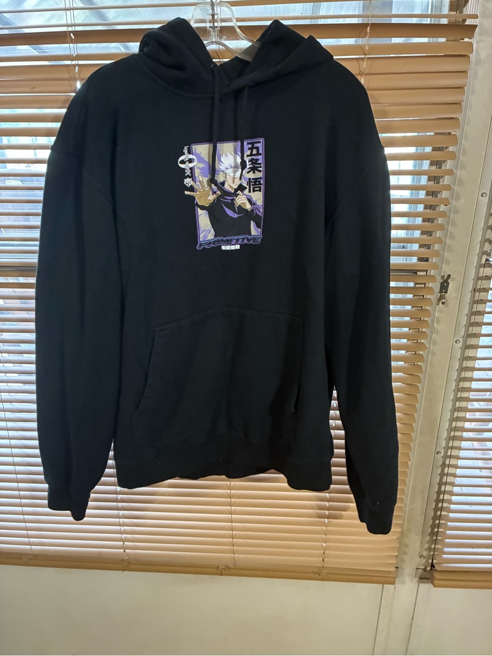 Primitive Jujutsu Kaisen logo Hoodie Sweatshirt Mens‎ Black Large